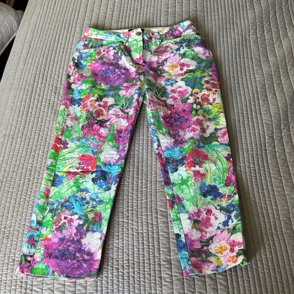 Lands' End Floral Multicolor Pants